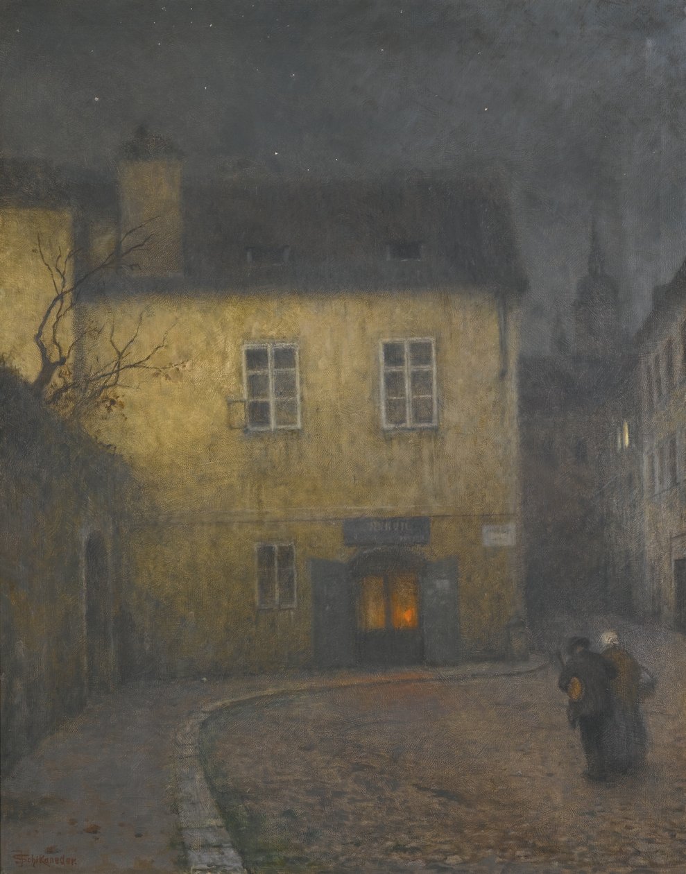 Kadunkulma Prahassa, n. 1900 tekijältä Jakub Schikaneder
