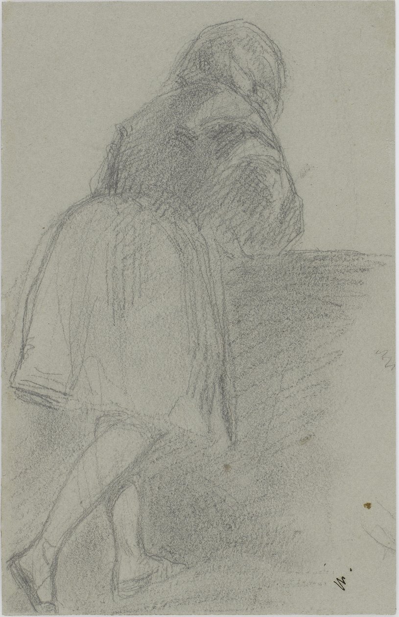 Annie, 1858-59 (kynä harmaansinisellä paperilla) tekijältä James Abbott McNeill Whistler
