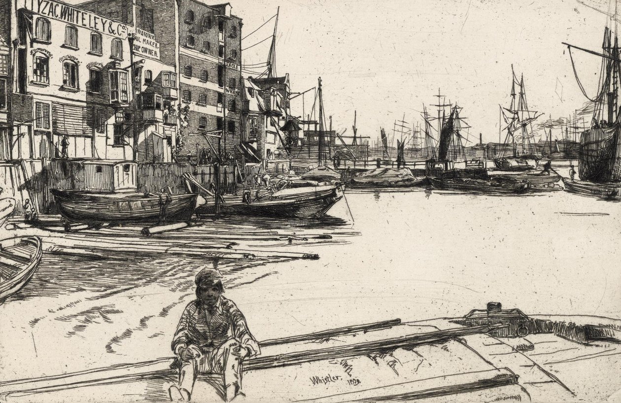 Eagle Wharf tekijältä James Abbott McNeill Whistler