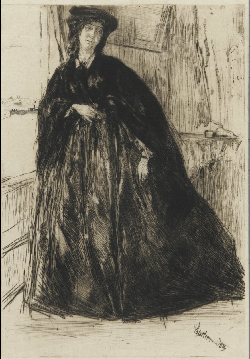 Finette, 1859 (kuivakärki paperilla) tekijältä James Abbott McNeill Whistler