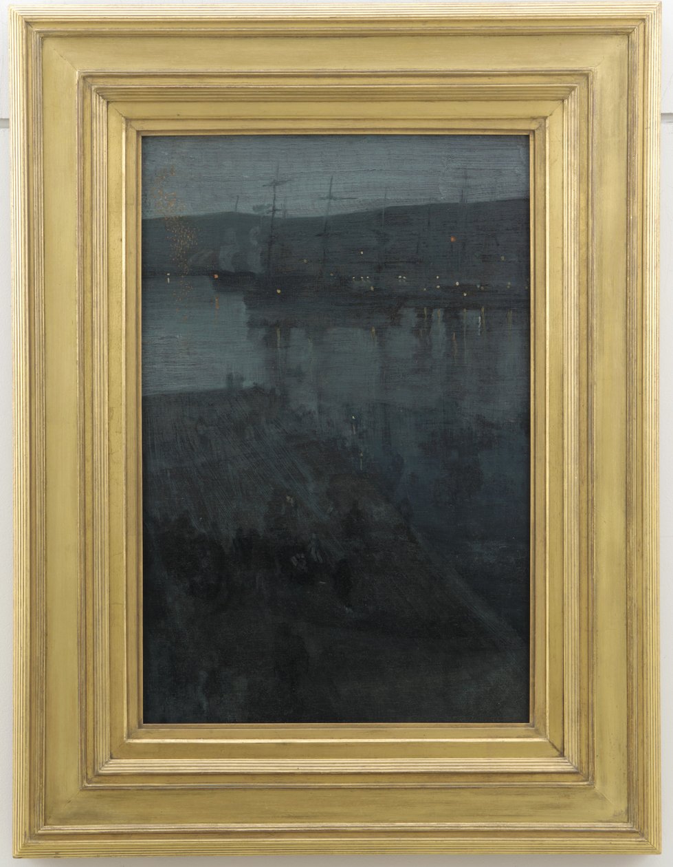 Nokturne sinisenä ja kullana: Valparaiso, n. 1874 tekijältä James Abbott McNeill Whistler