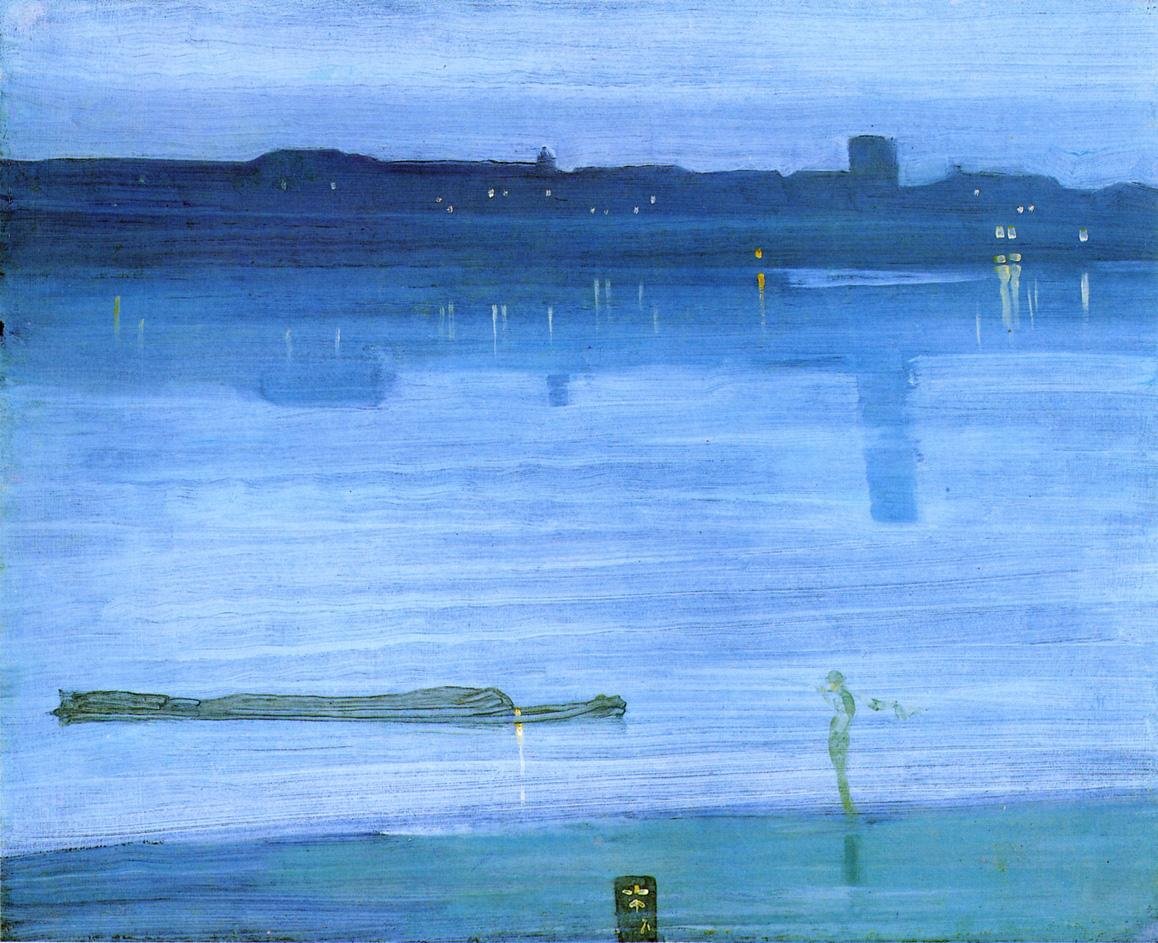 Nokturi sinisenä ja hopeana: Chelsea tekijältä James Abbott McNeill Whistler