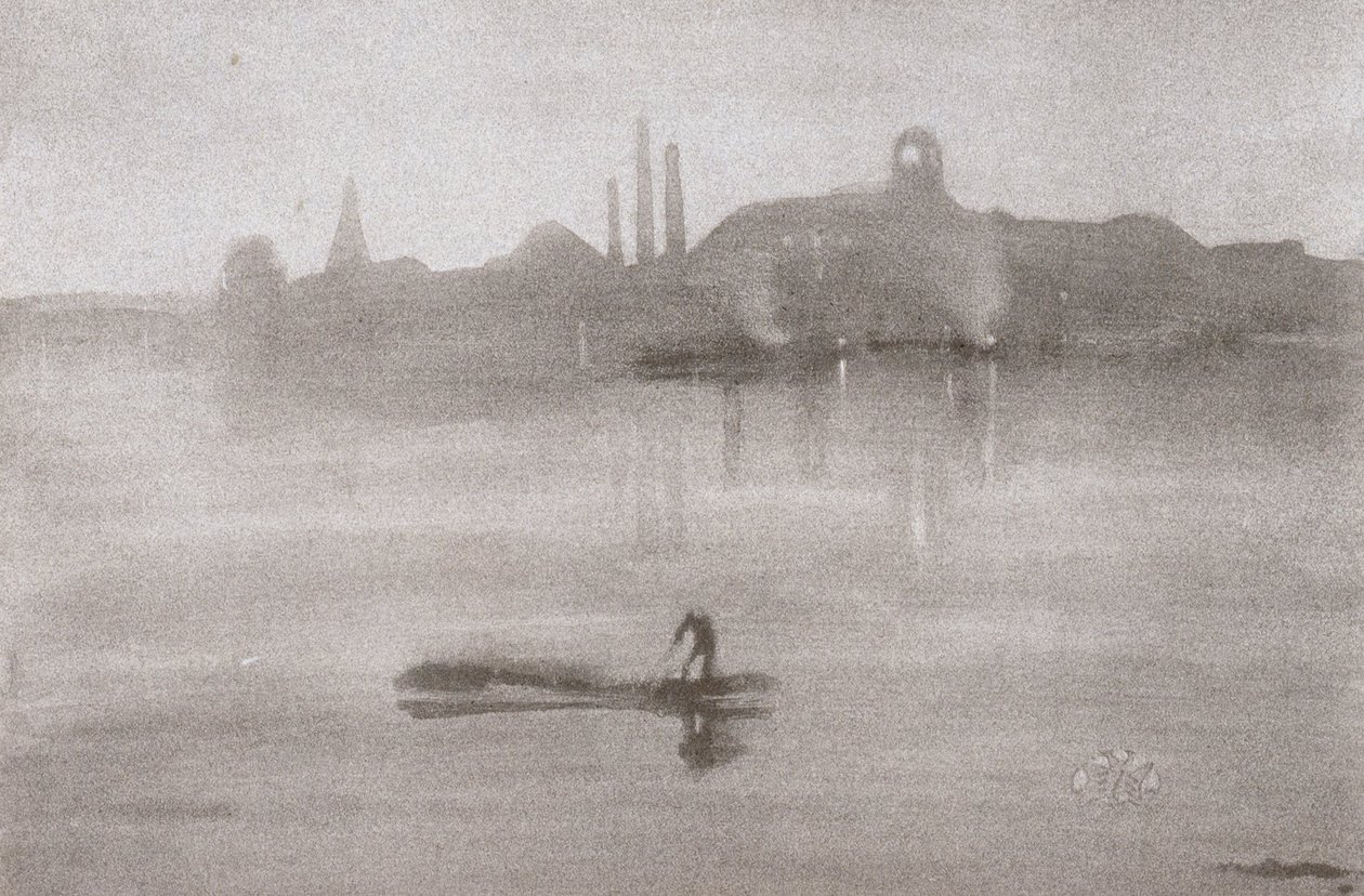 Nocturne- Battersea-joki tekijältä James Abbott McNeill Whistler