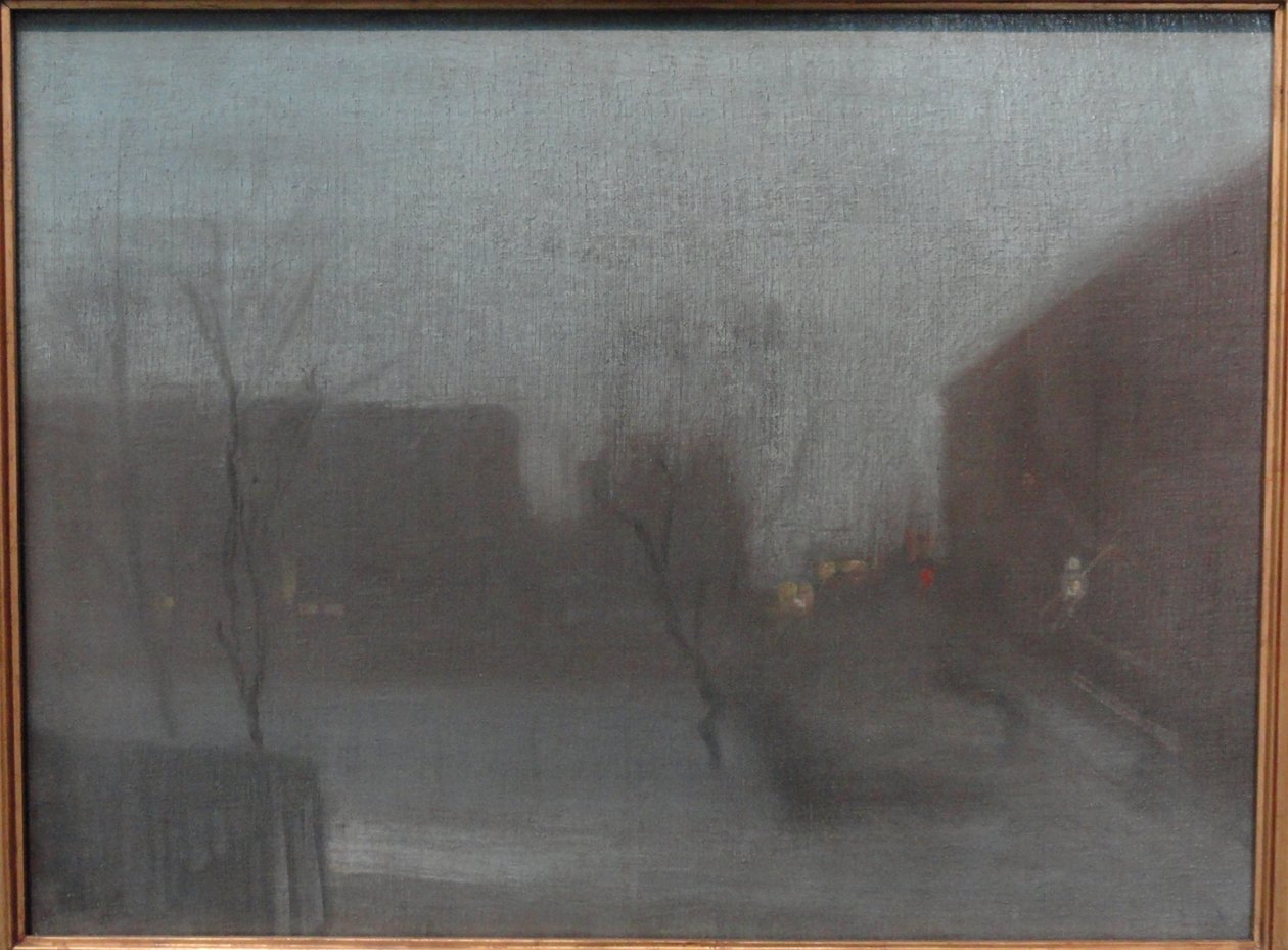 Nocturne- Trafalgar Square, Chelsea tekijältä James Abbott McNeill Whistler