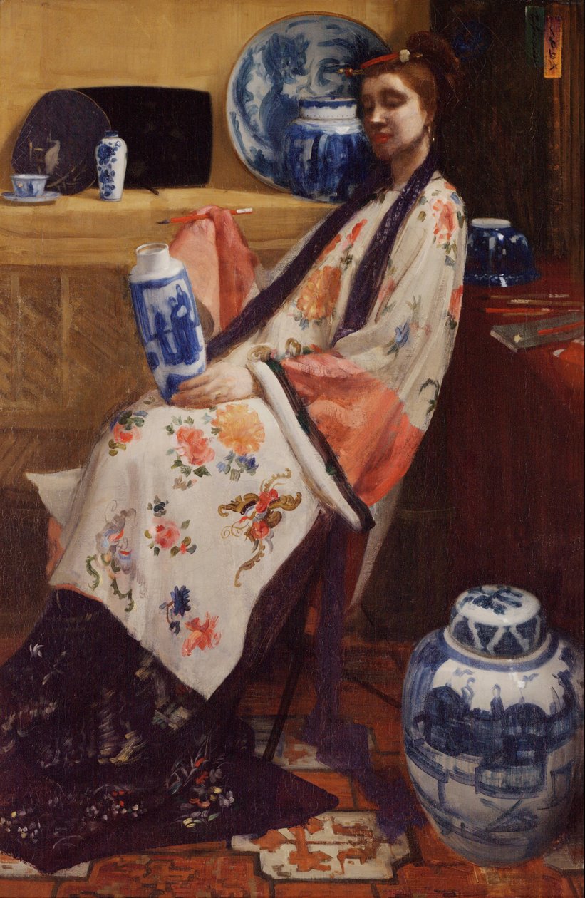 Violetti ja ruusu- Lange Leizen of the Six Marks tekijältä James Abbott McNeill Whistler