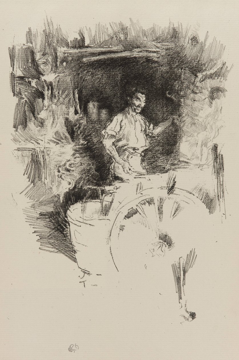 Seppä, 1895-1896 (litho paperilla) tekijältä James Abbott McNeill Whistler