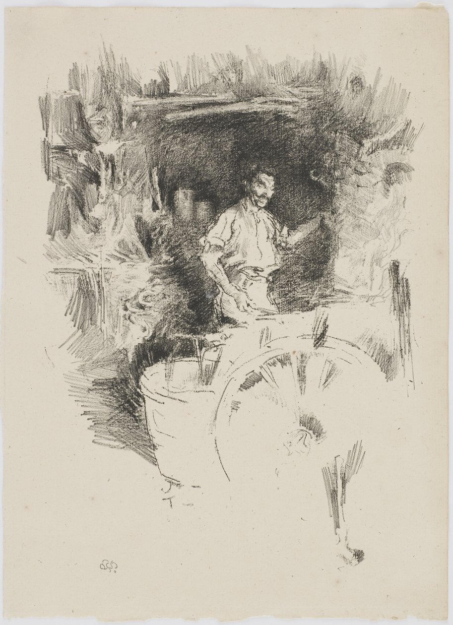 Seppä, 1895-96 (litho paperilla) tekijältä James Abbott McNeill Whistler