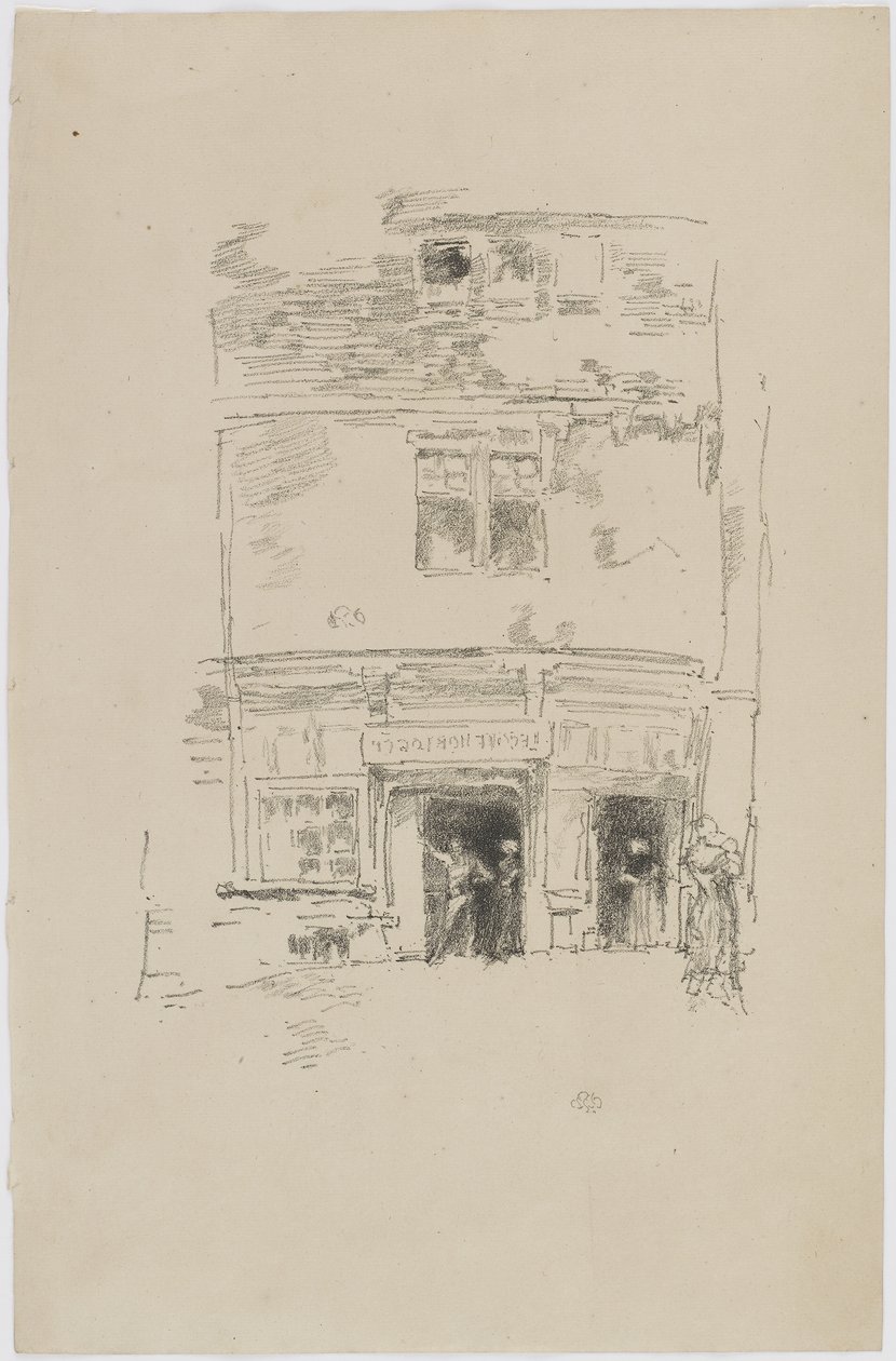 The Clock-makers, Paimpol, 1893 (litho paperilla) tekijältä James Abbott McNeill Whistler