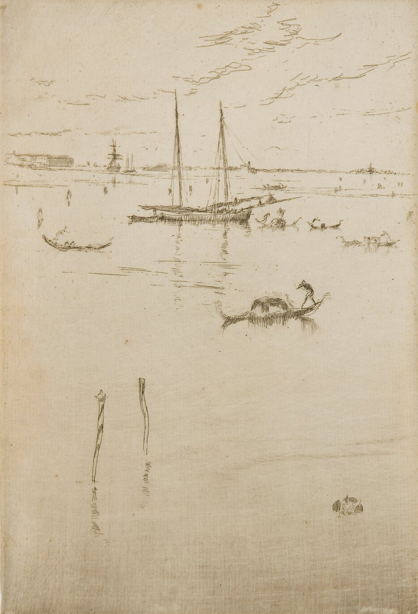 Pieni laguuni, kahdestatoista etsauksesta, joka tunnetaan myös nimellä Ensimmäinen Venetsian sarja tekijältä James Abbott McNeill Whistler