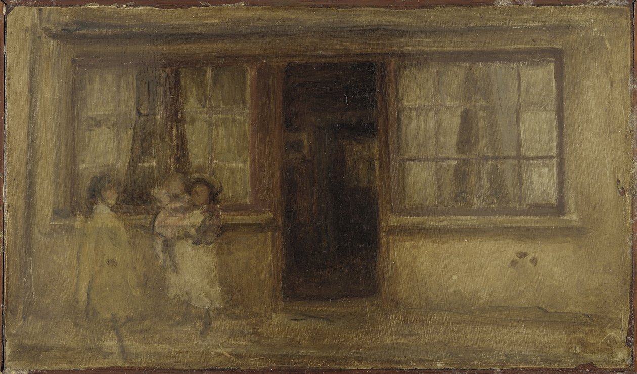 Pieni sairaanhoitaja, 1895 (öljy puulevylle) tekijältä James Abbott McNeill Whistler