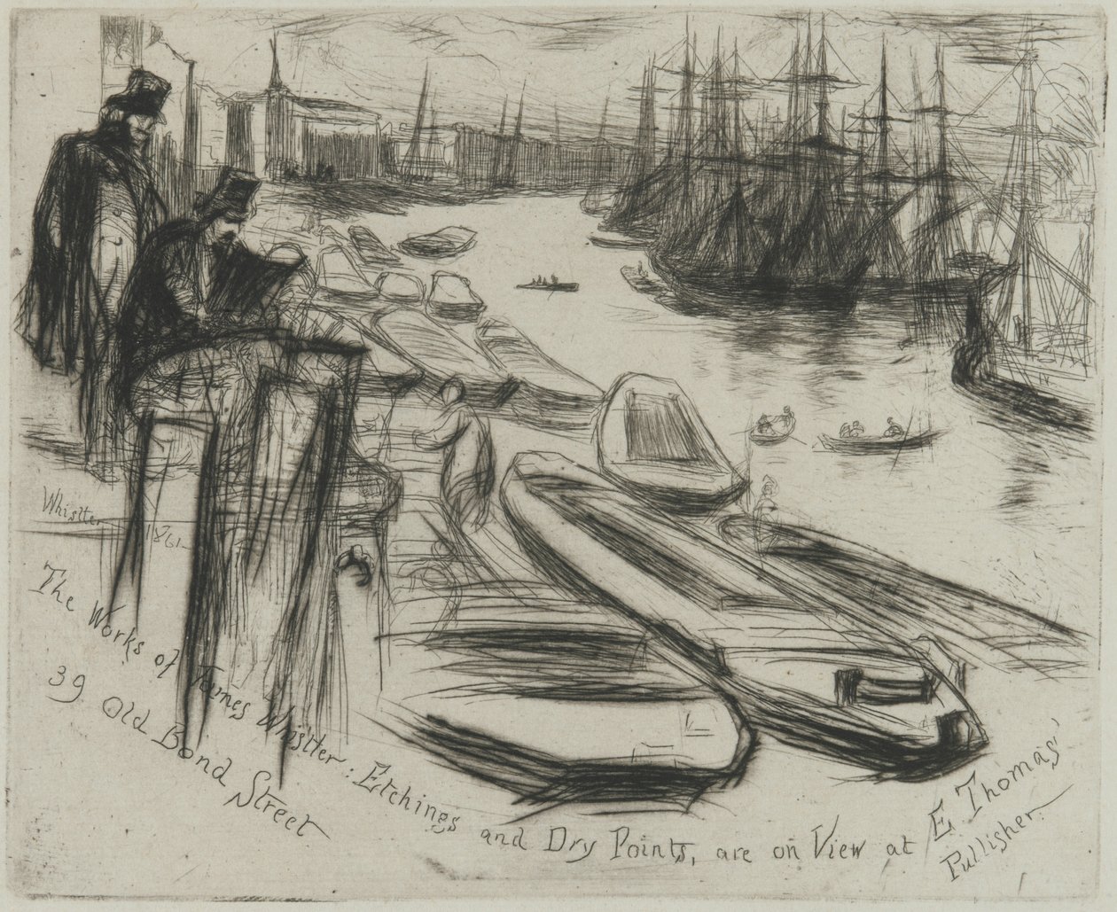 Pieni allas, 1861 (etsaus paperille) tekijältä James Abbott McNeill Whistler