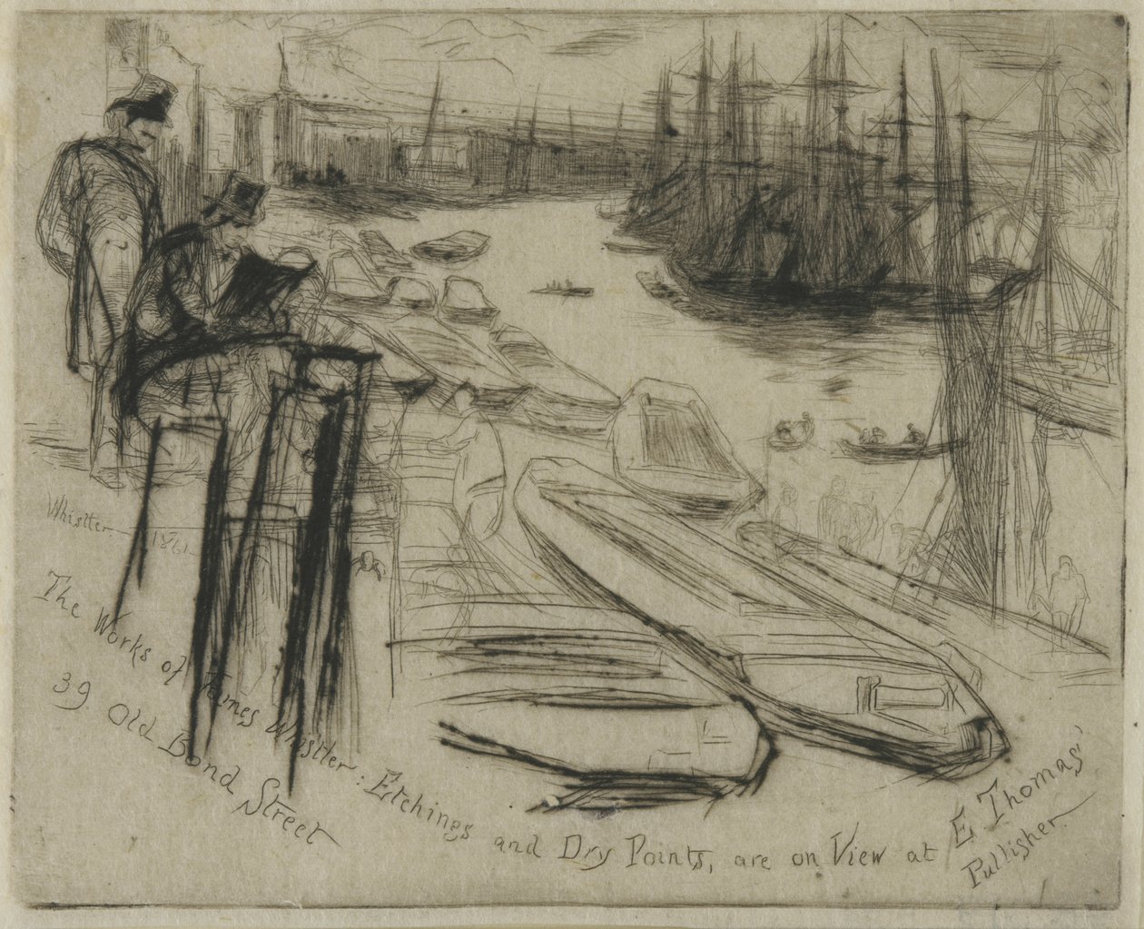 Pieni allas, 1861 (etsaus paperille) tekijältä James Abbott McNeill Whistler