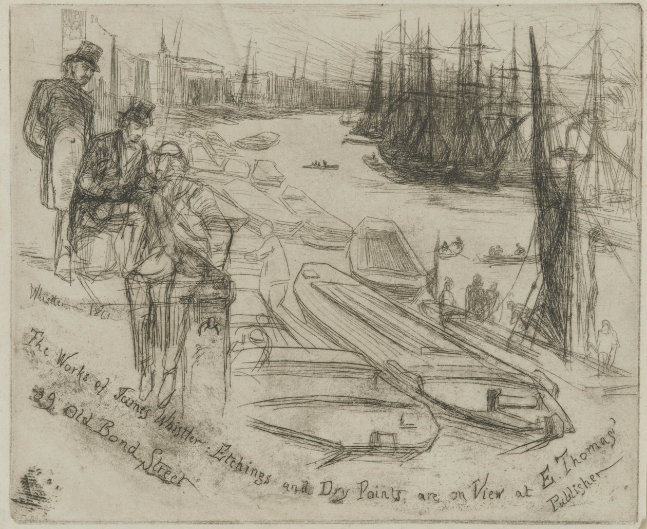 Pieni allas, 1861 (etsaus paperille) tekijältä James Abbott McNeill Whistler