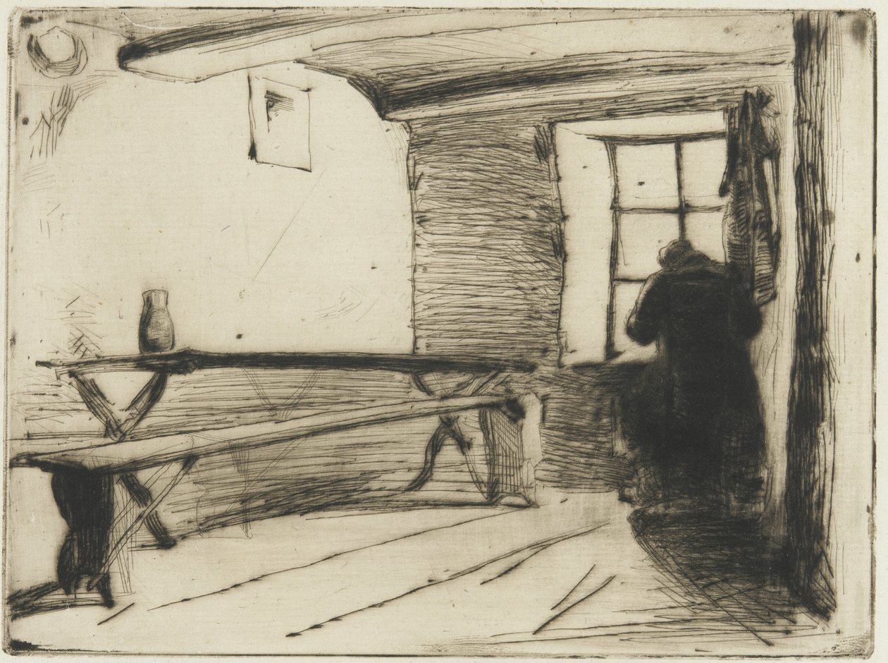 The Miser, n. 1861 (kuivakärki paperilla) tekijältä James Abbott McNeill Whistler