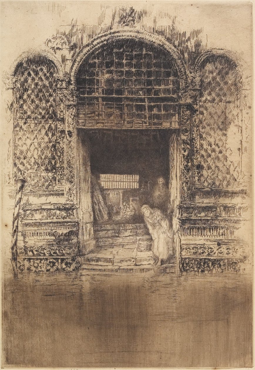 Vanha oviaukko ensimmäisestä Venetsian sarjasta, 1879-1880 tekijältä James Abbott McNeill Whistler