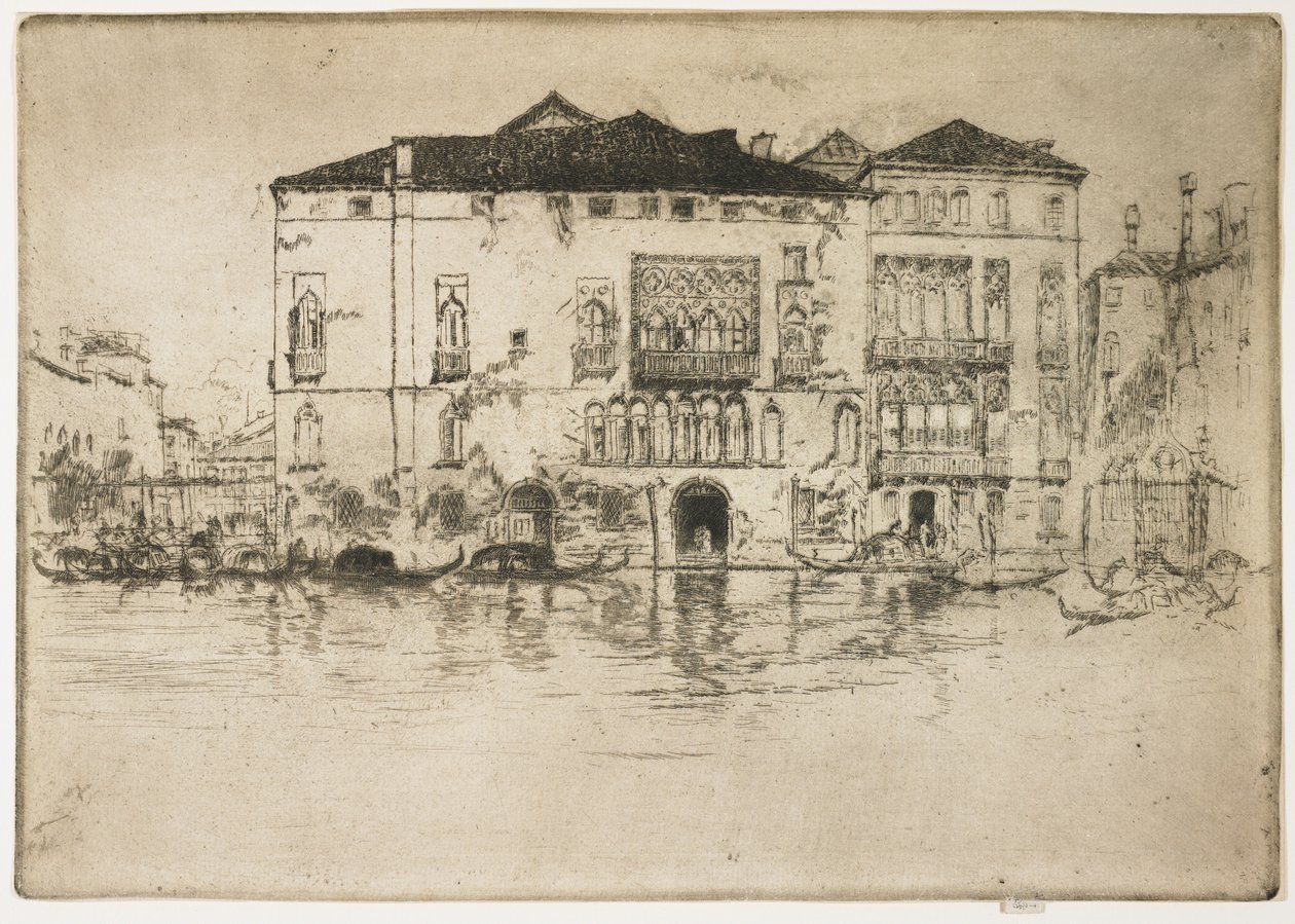 Palatsit ensimmäisestä Venetsian sarjasta, 1879-1880 tekijältä James Abbott McNeill Whistler