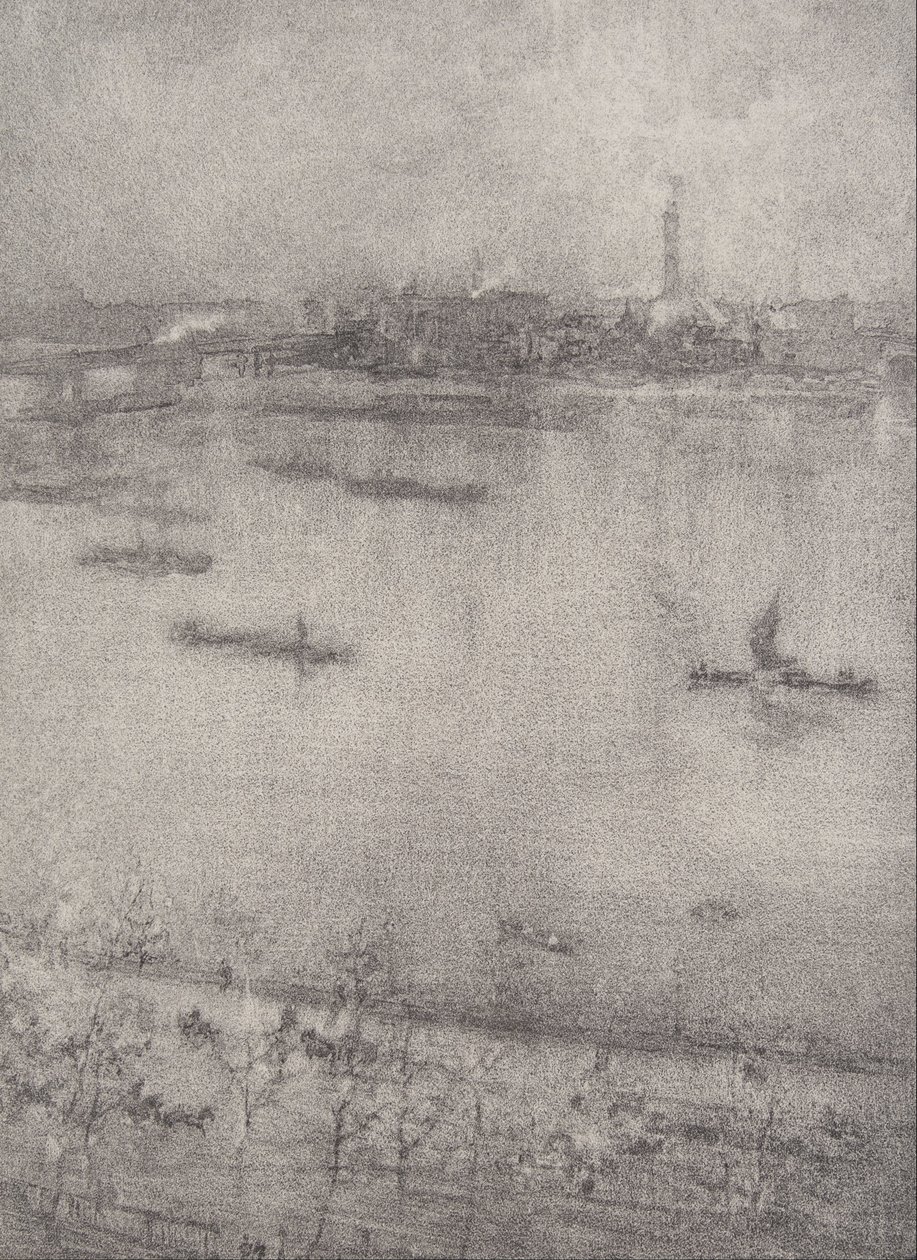 Thames joki tekijältä James Abbott McNeill Whistler