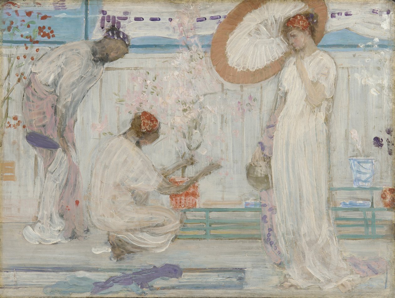 Valkoinen sinfonia- Kolme tyttöä tekijältä James Abbott McNeill Whistler