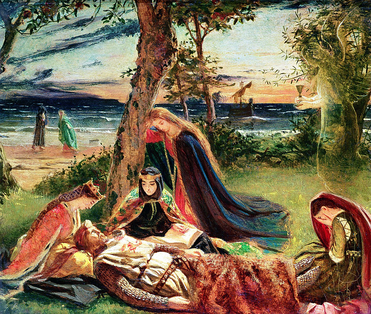 Arthurin kuolema, noin 1861 tekijältä James Archer