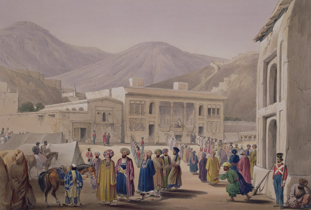 Shah Shoojah-Ool-Moolkin Durbar-Khaneh Caubulissa, kuvasta 