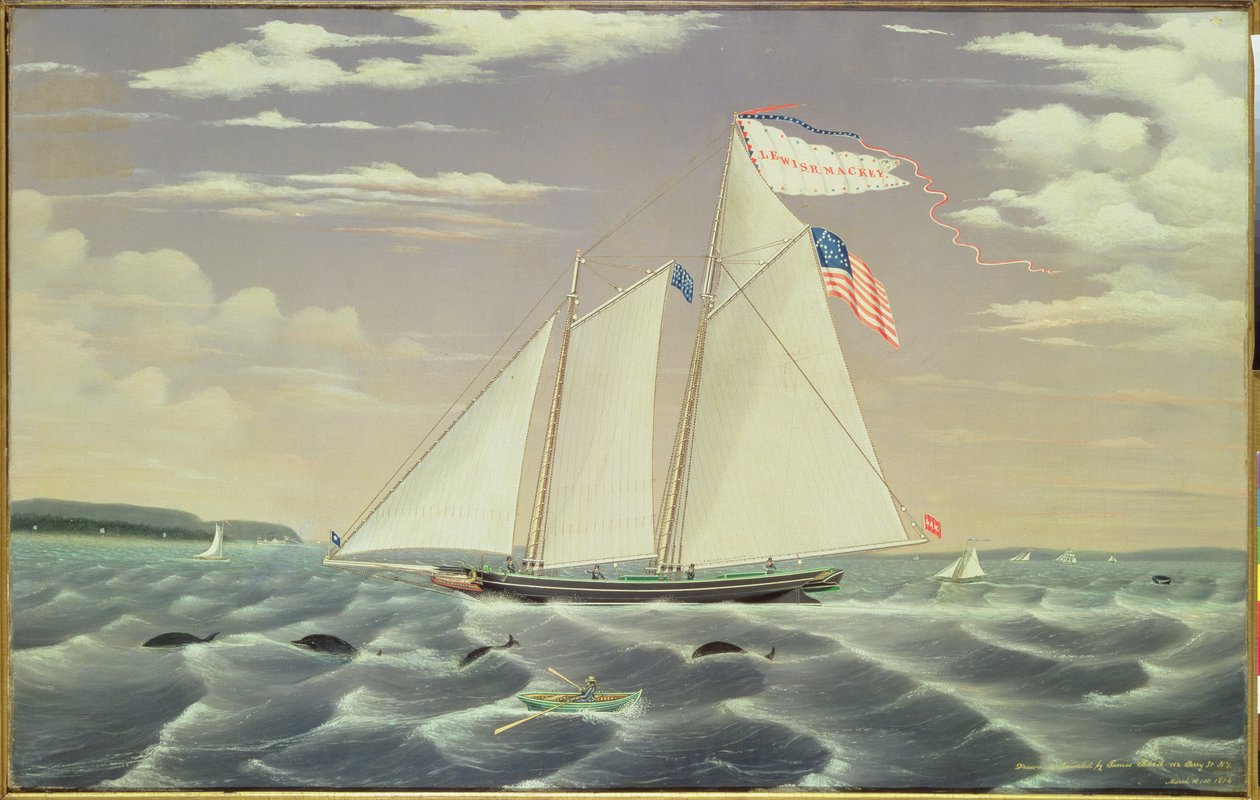 Kuunari "Lewis R. Mackey", 1854 tekijältä James Bard