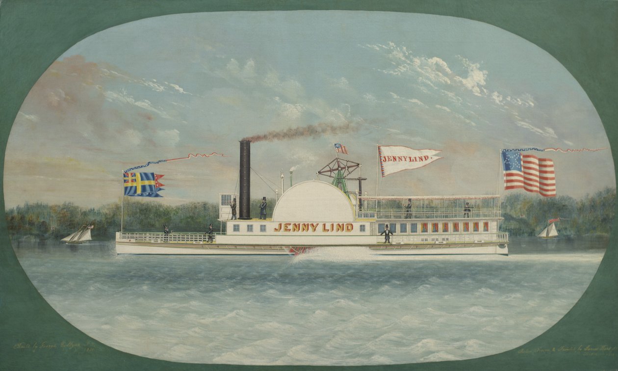 Höyrylaiva Jenny Lind, 1850 tekijältä James Bard