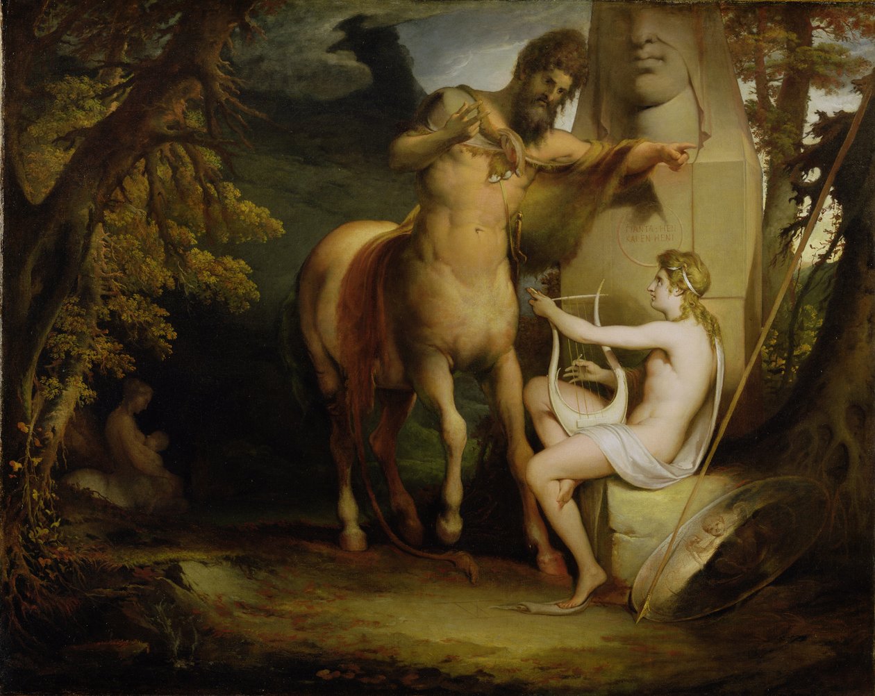 Akhilleuksen kasvatus, noin 1772 tekijältä James Barry