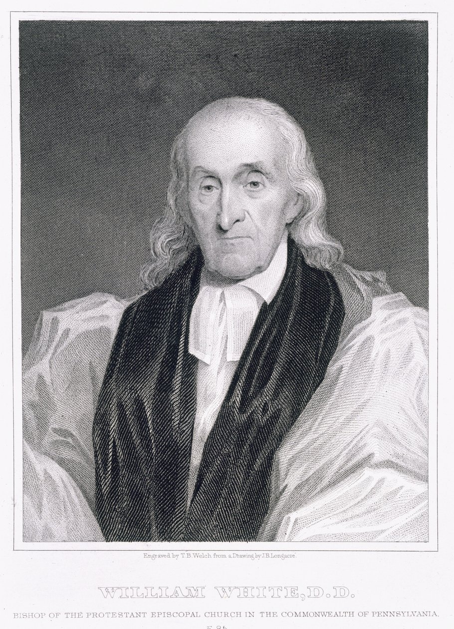 William White (1748-1836) 85-vuotias, kaiverrus Thomas B. Welch (1814-74) tekijältä James Barton Longacre