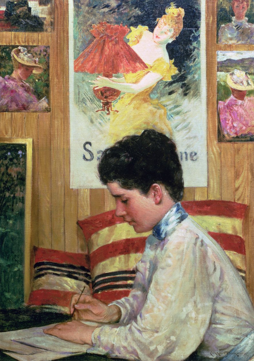 Country Studion sisustus tekijältä James Carroll Beckwith
