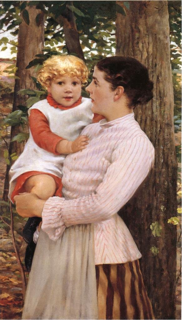 Äiti ja lapsi tekijältä James Carroll Beckwith
