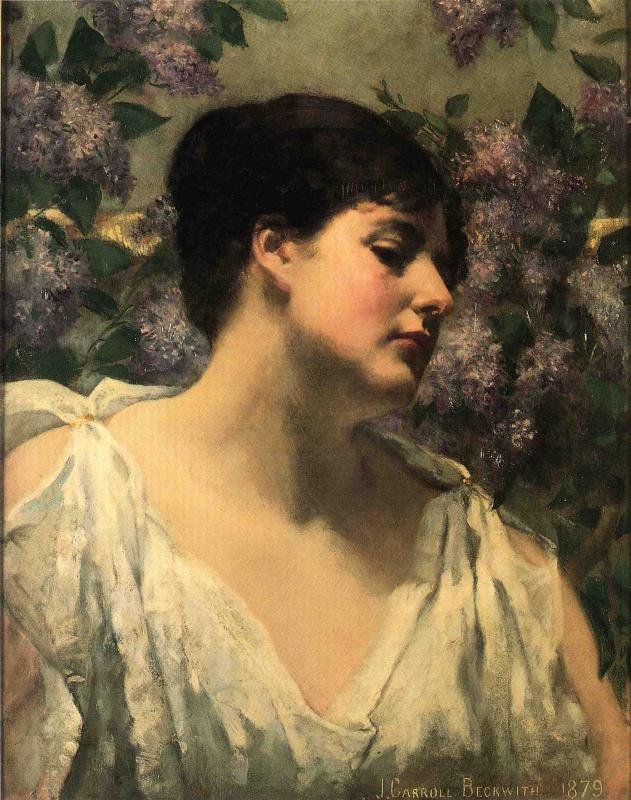 Lilaiden alla tekijältä James Carroll Beckwith