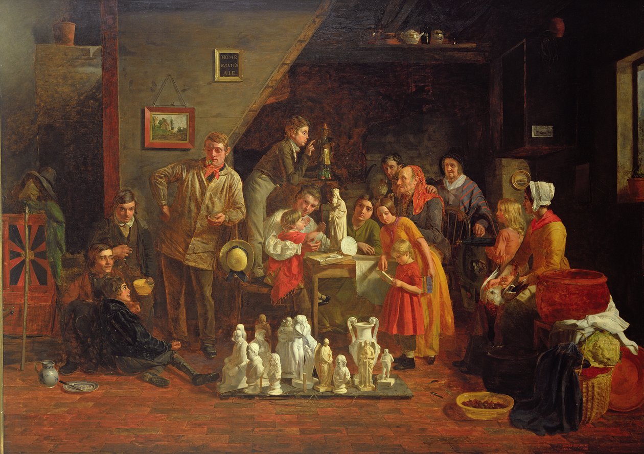 Italialainen kuva - Pojat tienvarsipuistossa, 1849 tekijältä James Collinson