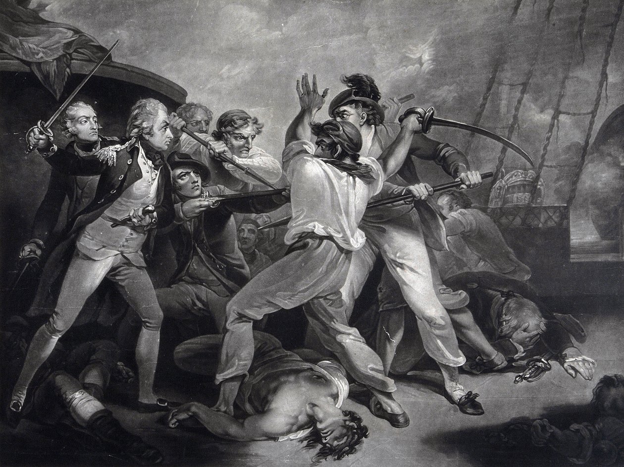 The Distinguished Action of the Gallant Nelson, 1798 tekijältä James Daniell