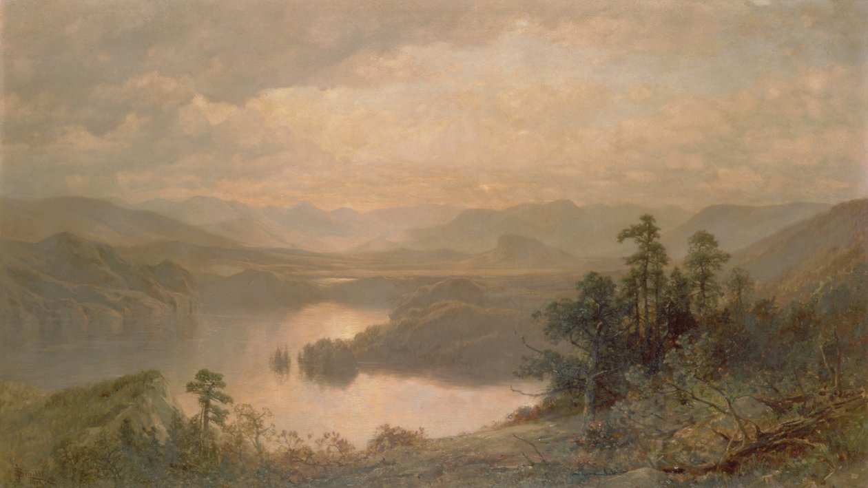 Lake Placid ja Adirondack-vuoret Whitefacesta, 1878 tekijältä James David Smillie