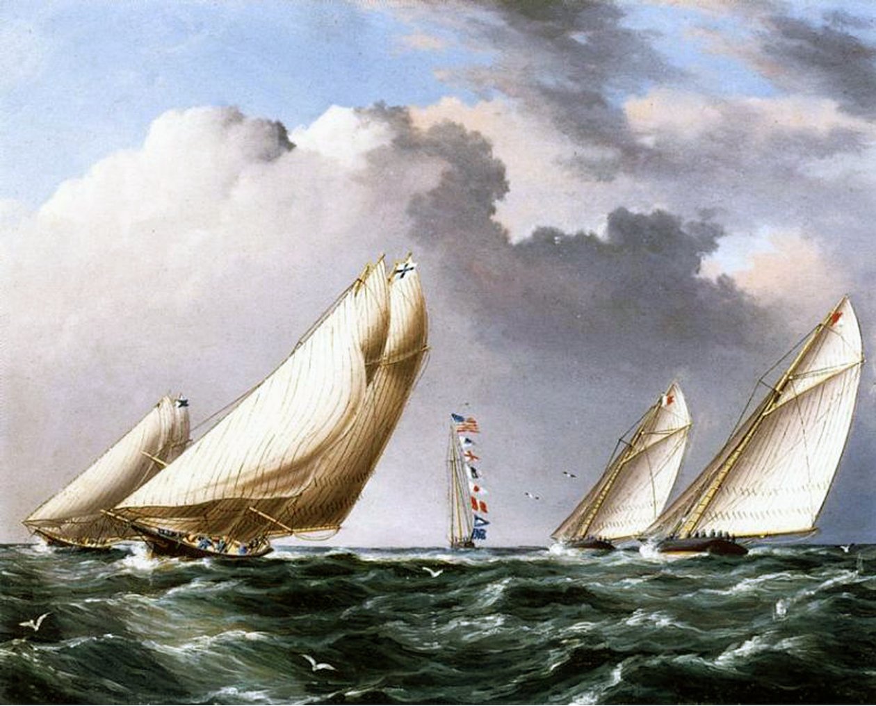 American Yachts Racing, n. 1875 tekijältä James E. Buttersworth