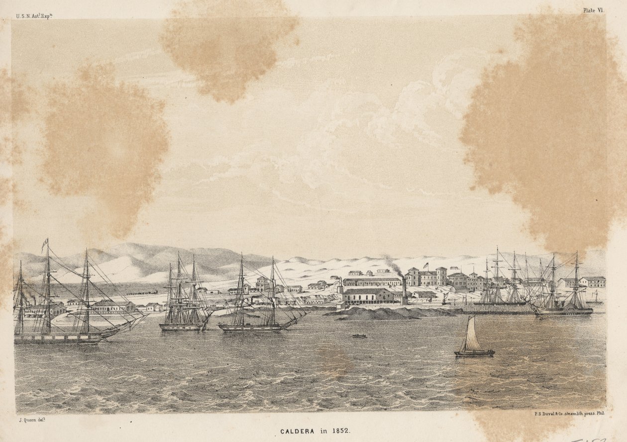 Kaldera vuosina 1852, 1855 tekijältä James Fuller Queen