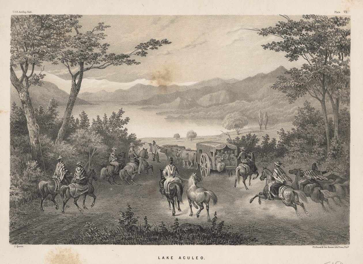 Aculeojärvi, 1855 tekijältä James Fuller Queen