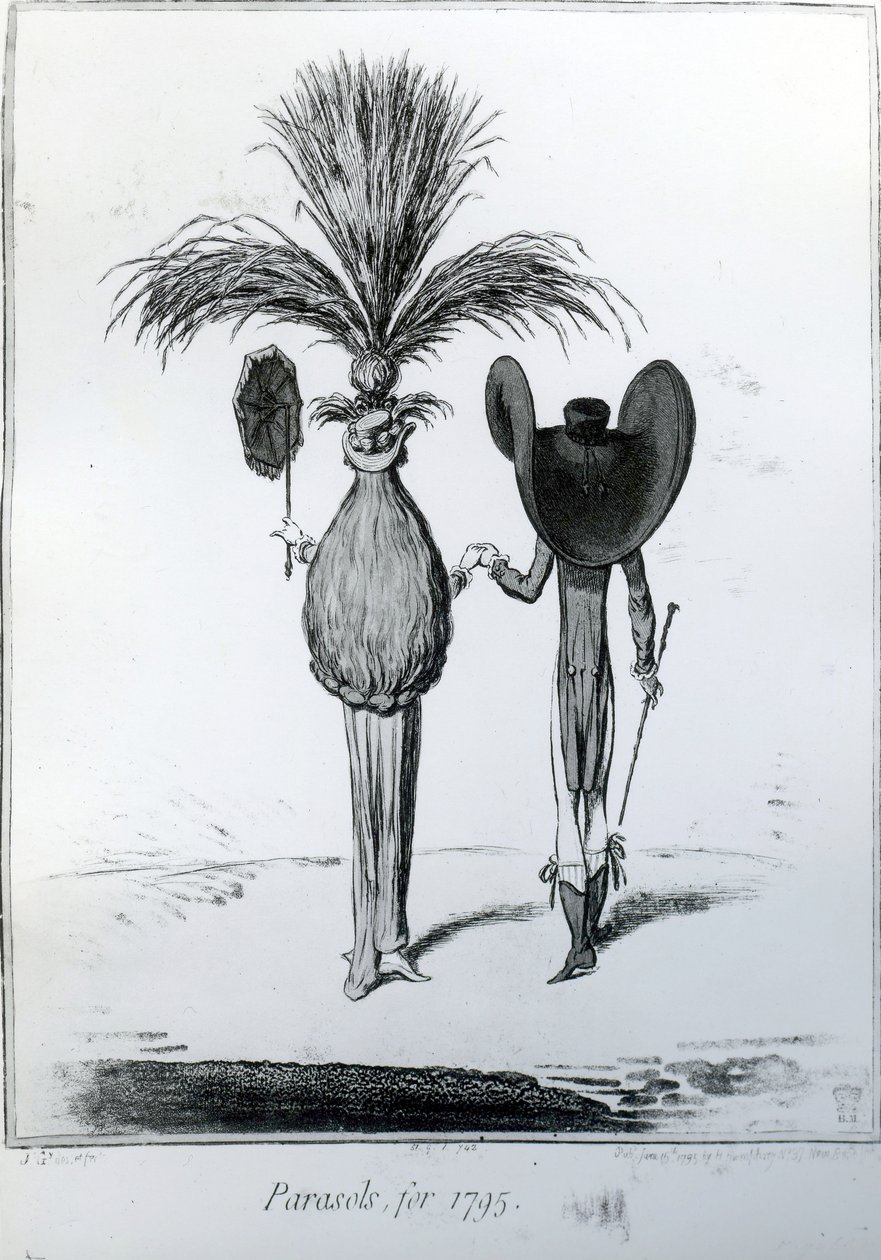 Aurinkovarjot vuodelle 1795, tekijältä James Gillray