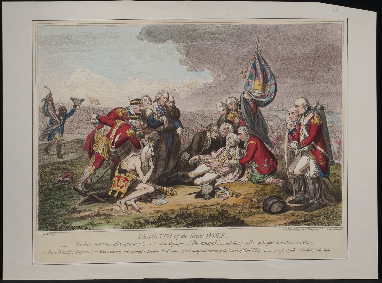 Suuren suden kuolema, 1795 tekijältä James Gillray