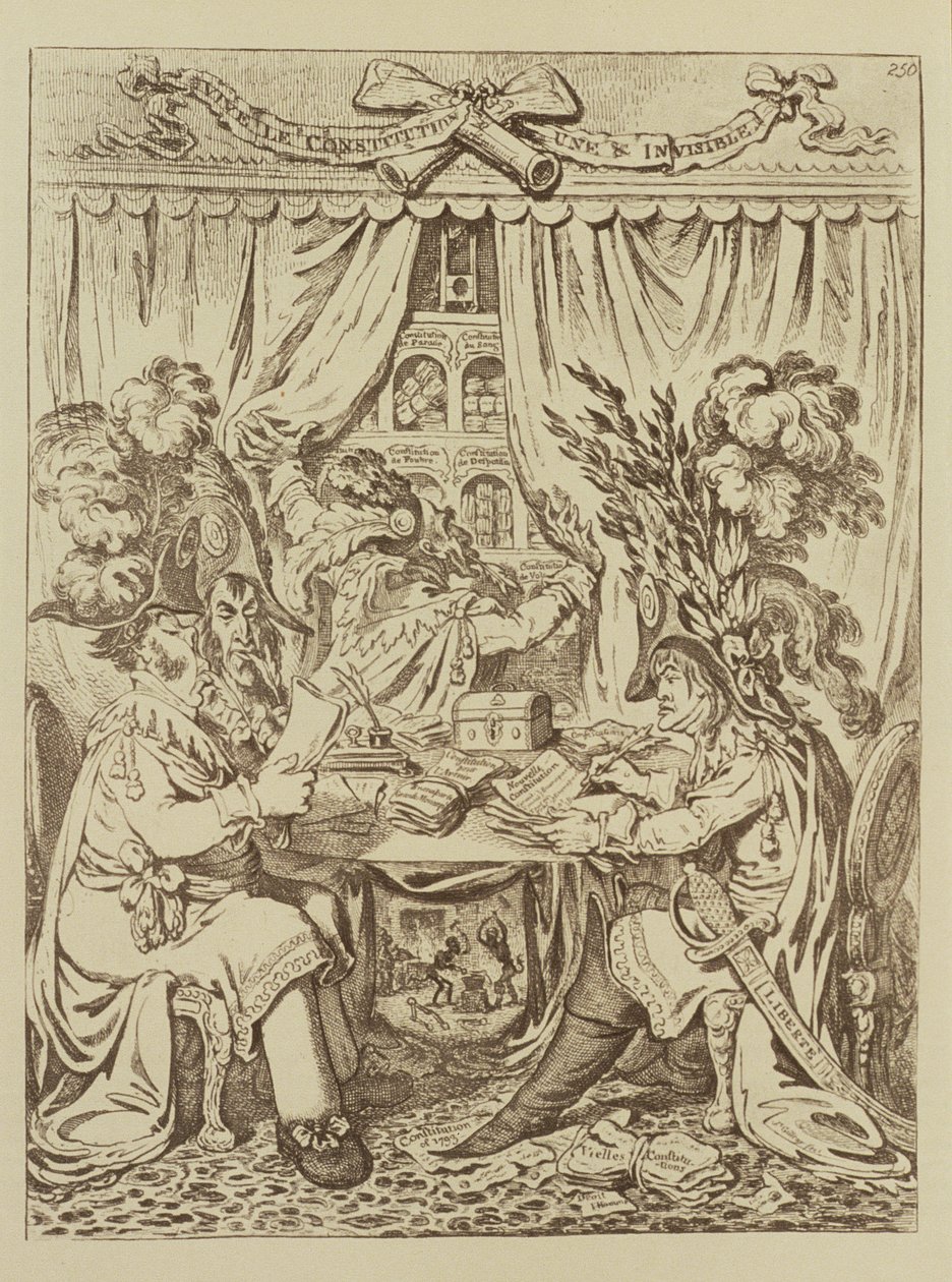 Ranskan konsulitriumviraatti, 1800 tekijältä James Gillray