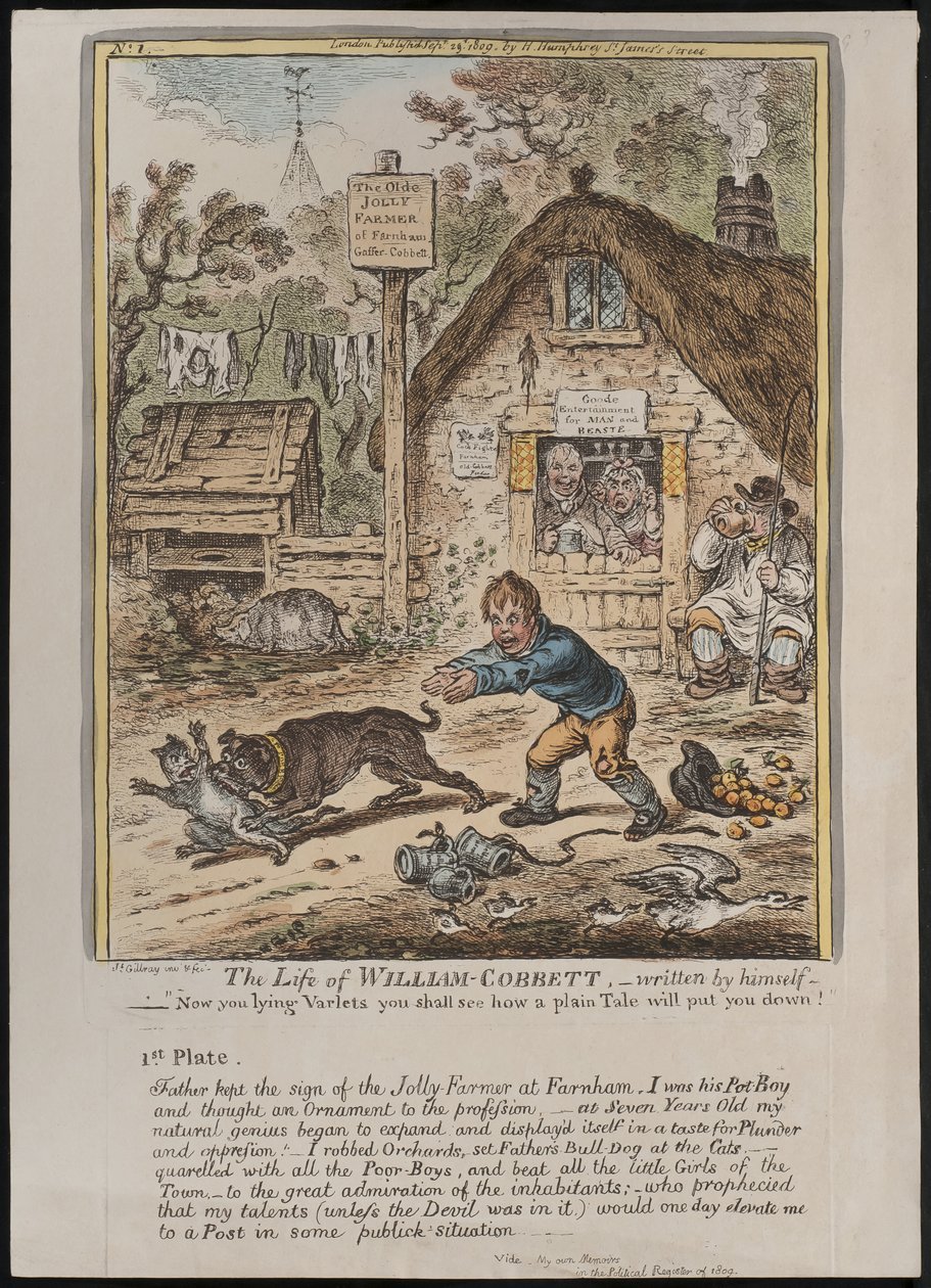 William Cobbettin elämä, jonka hän on itse kirjoittanut. tekijältä James Gillray