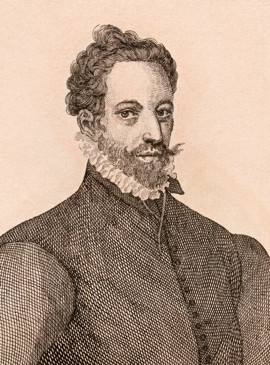 Anthonis Mor van Dashorst, kuvitus teoksesta "75 Portraits Of Celebration Painters From Authentic Originals", julkaistu Lontoossa, 1817 tekijältä James Girtin