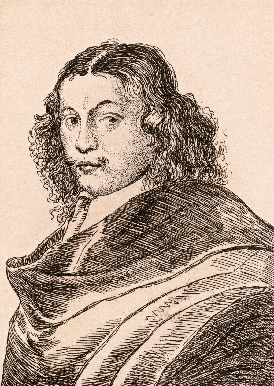 Frans van Mieris vanhempi, kuvitus teoksesta "75 Portraits Of Celebrated Painters From Authentic Originals" (75 muotokuvaa kuuluisista taidemaalareista aidoista originaaleista), julkaistu 1817 Lontoossa. tekijältä James Girtin