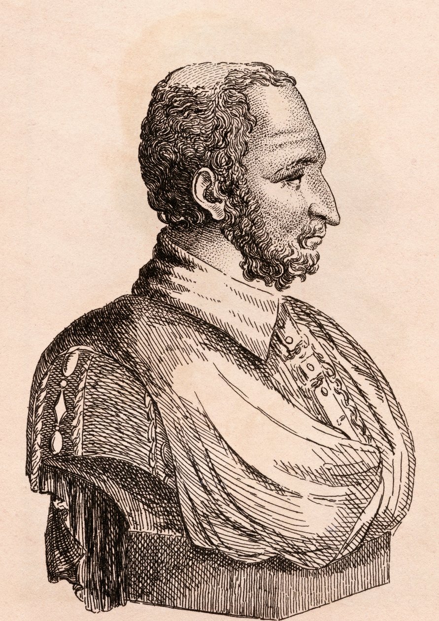 Paolo Veronese, kuvitus teoksesta "75 Portraits Of Celebred Painters From Authentic Originals", julkaistu Lontoossa, 1817 tekijältä James Girtin