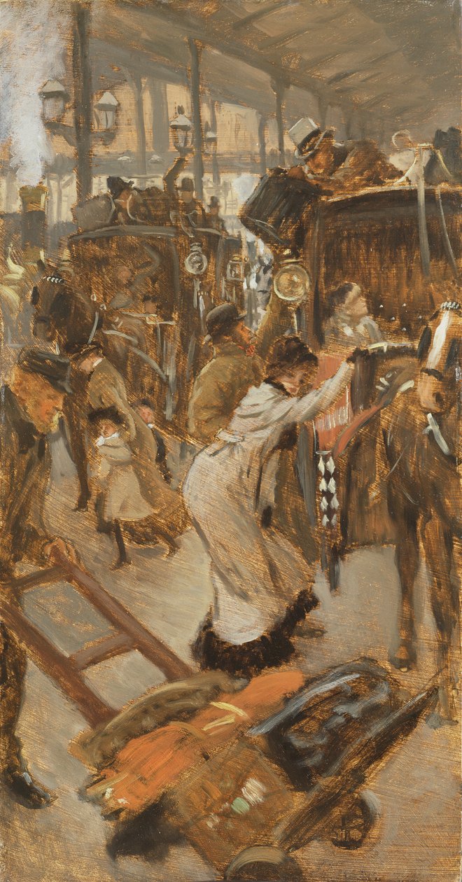 Lähtölaituri, Victorian asema, n. 1881-82 tekijältä James Jacques Joseph Tissot