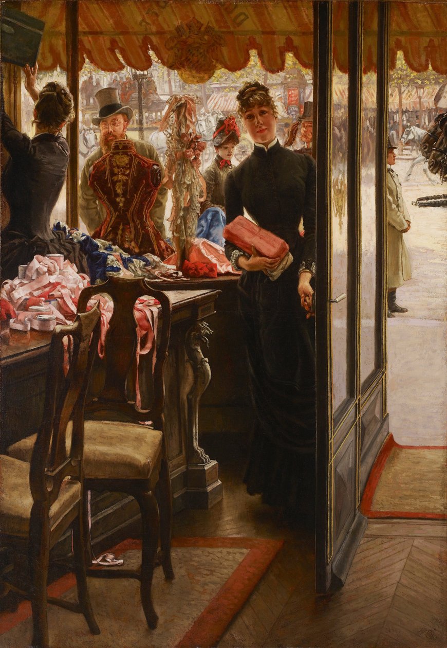 Myymälätyttö tekijältä James Jacques Joseph Tissot