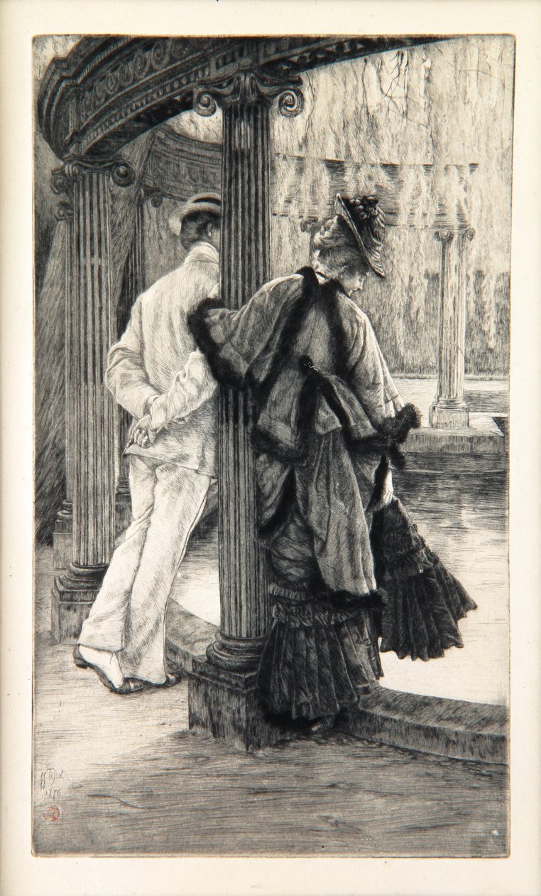 Rakastajien riita, 1876 tekijältä James Jacques Joseph Tissot