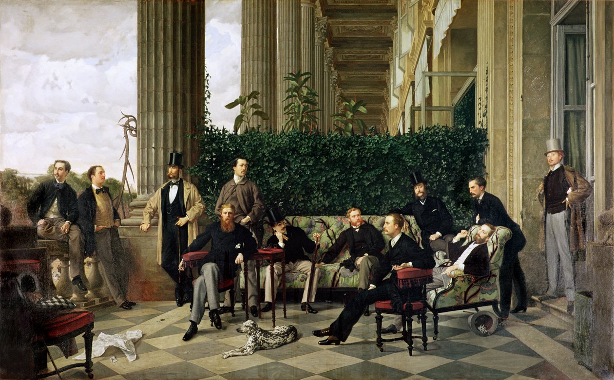 Rue Royalen ympyrä, Pariisi, 1868 tekijältä James Jacques Joseph Tissot