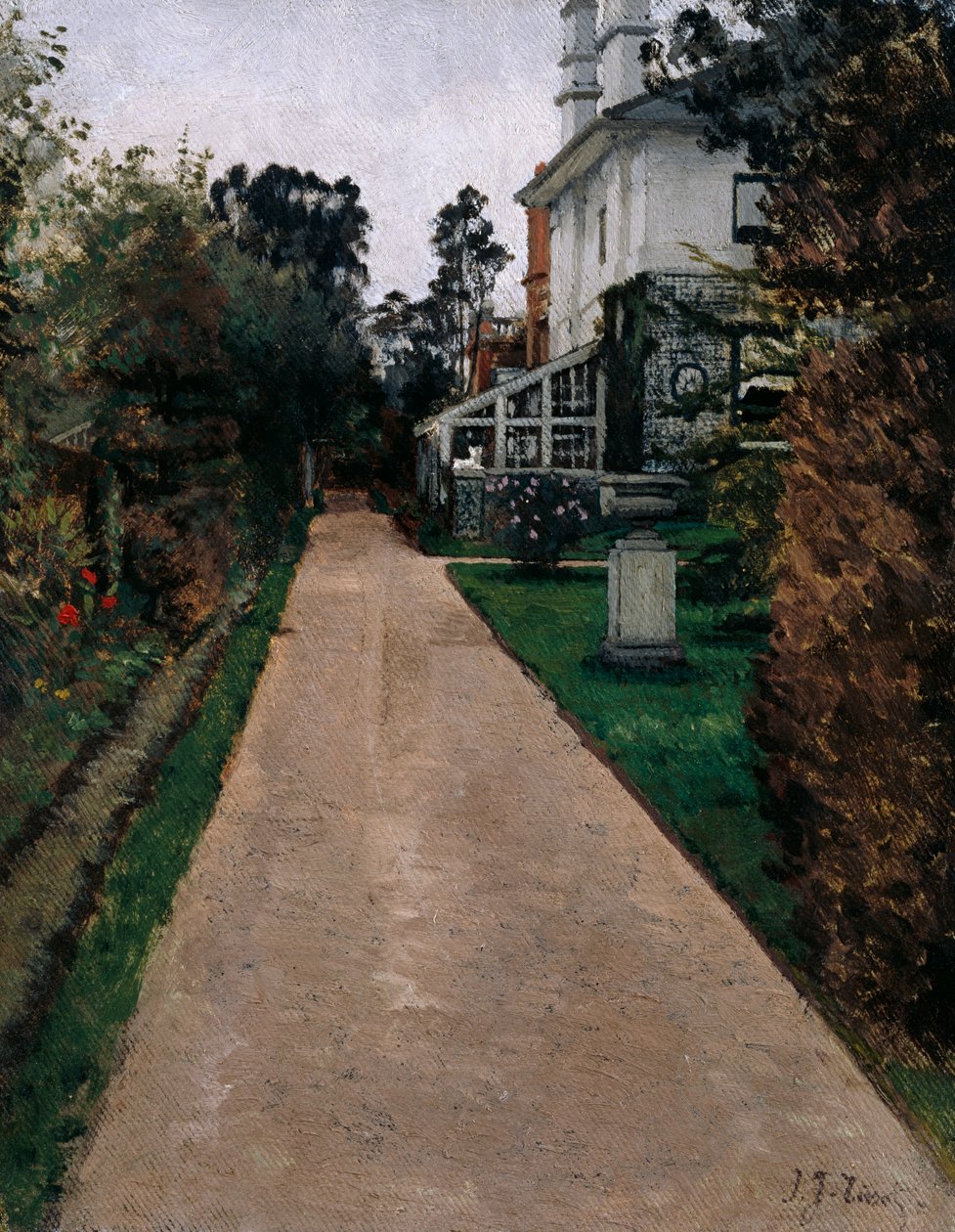 Näkymä puutarhaan osoitteessa 17 Grove End Road, 1874-82 tekijältä James Jacques Joseph Tissot