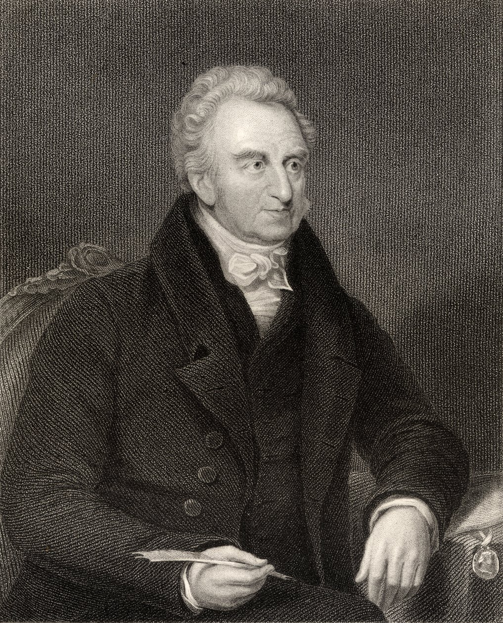 William Roscoe, kaiverrettu Samuel Freeman (1773-1857), National Portrait Gallerysta, osa IV, julkaistu noin 1835 tekijältä James Lonsdale